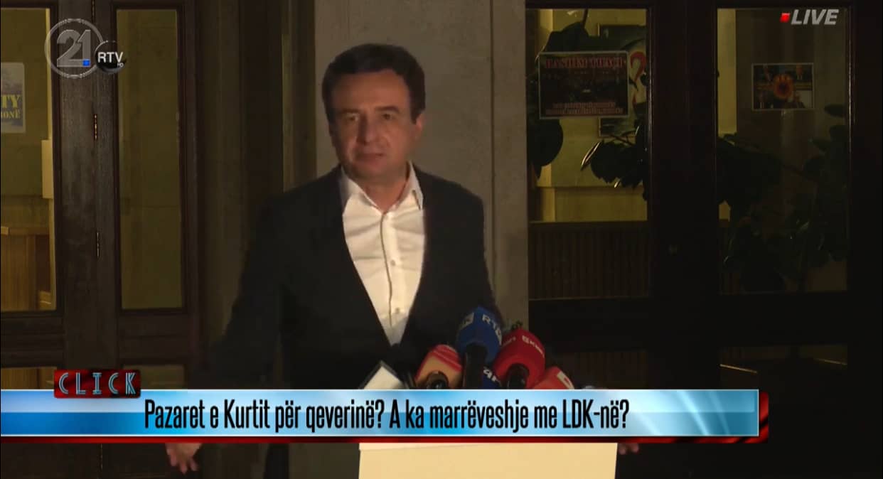 Kurti lë të hapur mundësinë e bashkëpunimit me LDK-në: Për presidentin s’kam emër konkret