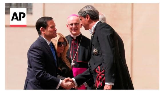 Rubio mbërrin në Vatikan për t’u takuar me Papa Leonin