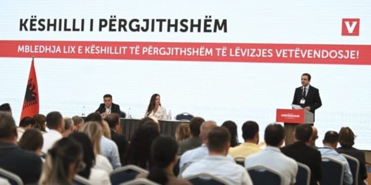 Vetëvendosje mbledh sot Këshillin e Përgjithshëm